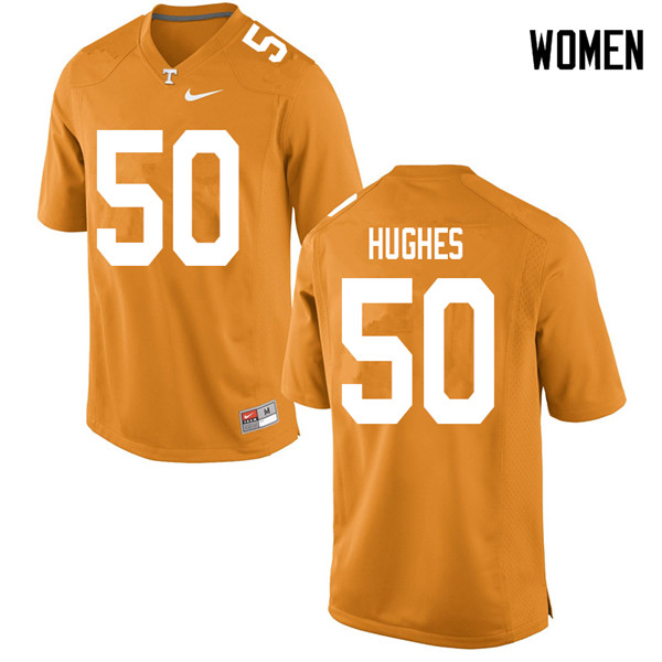 Women #50 Cole Hughes Tennessee Volunteers College Football Jerseys Sale-Orange